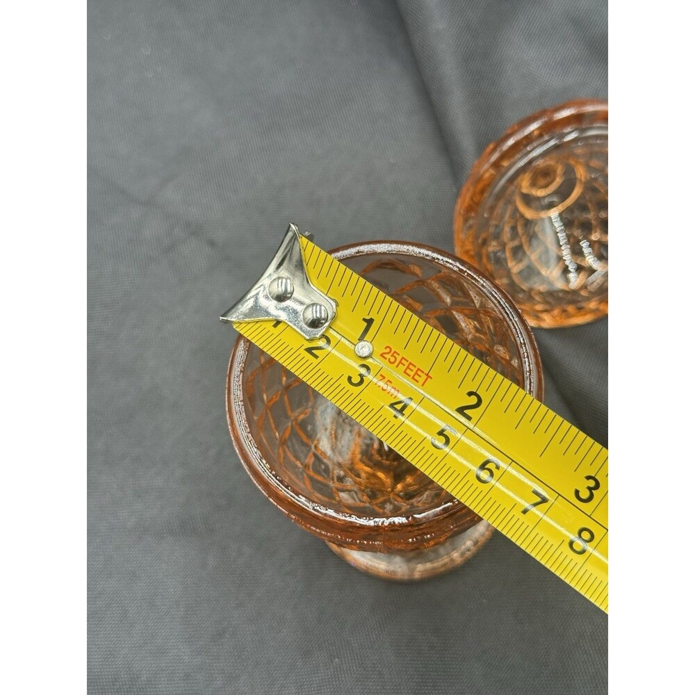 vintage amber glass pedestal candy dish - Picture 5 of 5